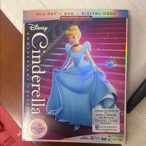 Disney Cinderella Anniversary Edition Blu-ray with dvd